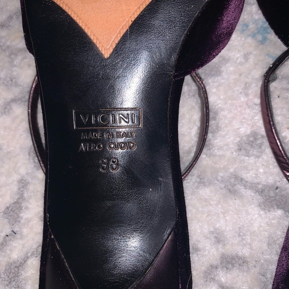 Giuseppe Zanotti velvet kitten heel pointy Mules - Picture 7 of 8